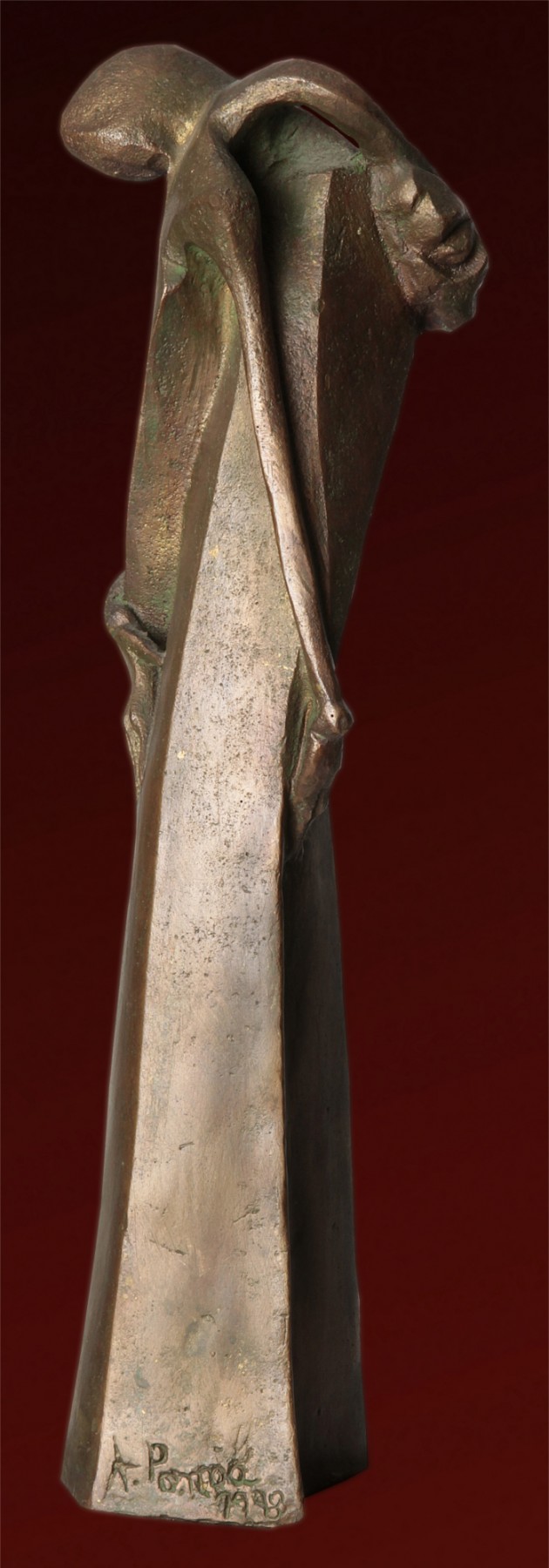 Abbraccio - bronzo a cera persa cm31x8x7 - 1998