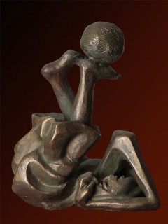 (19 x 10 x 15 cm) bronzo a cera persa, 1998